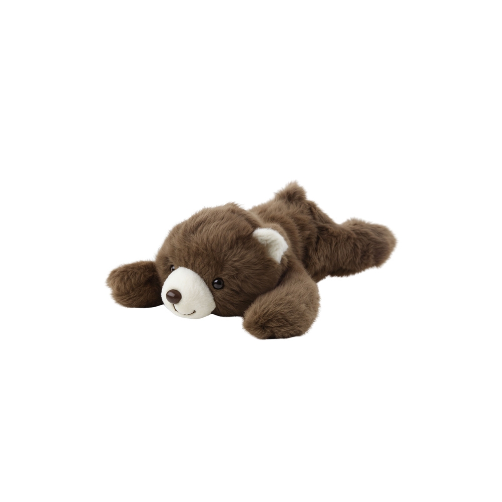 Pluszowa Maskotka Przytulanka Leżący Niedźwiedź Brązowy 30cm