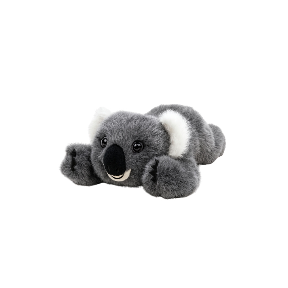 Pliušinė gulinti Koala 30cm, pilka
