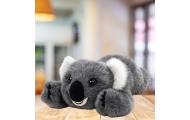 Pliušinė gulinti Koala 30cm, pilka