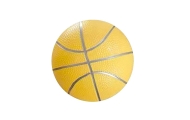 Pastelinės geltonos spalvos minkštas guminis kamuoliukas 8 coliai 20 cm