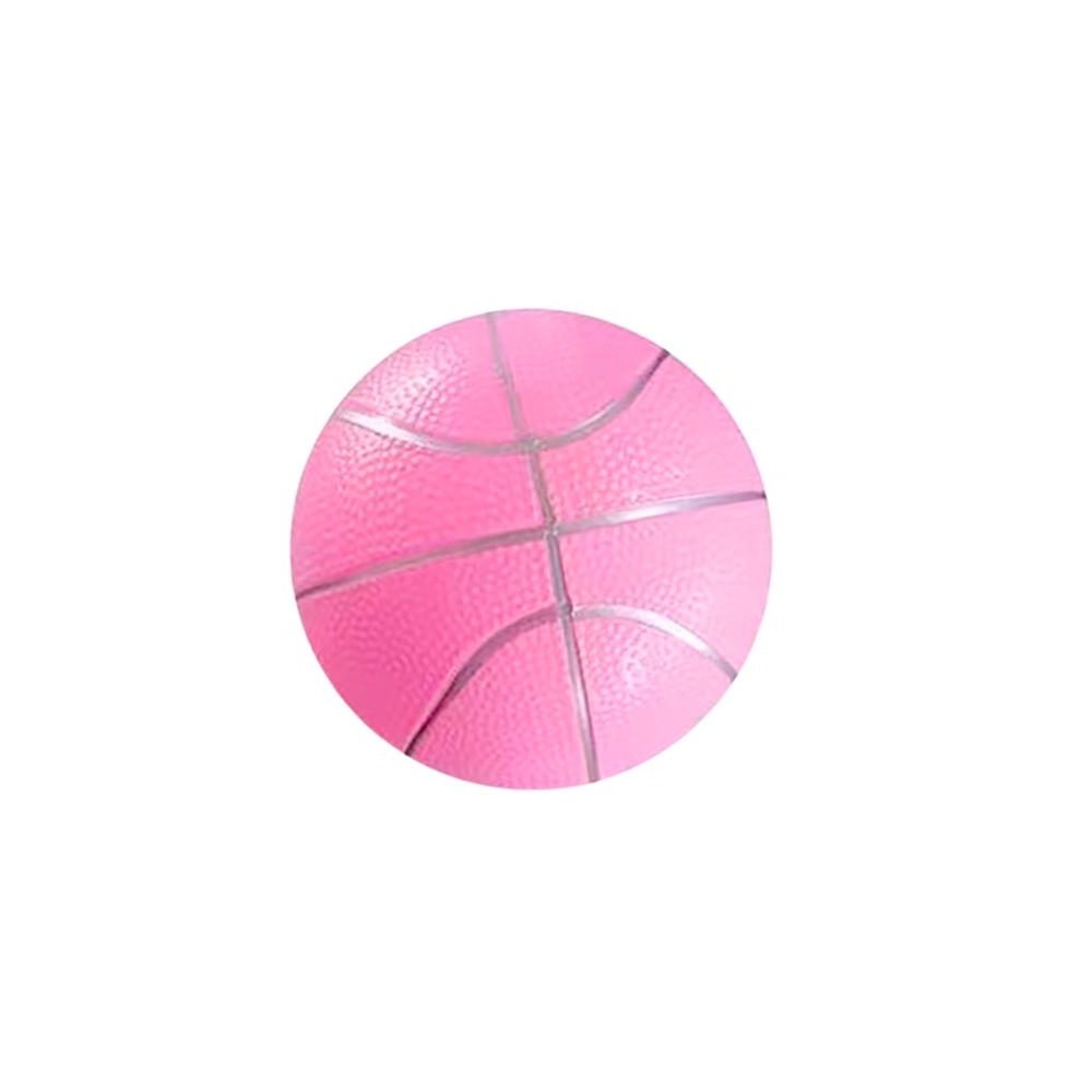 Pastelinės šviesiai rožinės spalvos guminis kamuolys 20 cm
