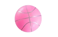 Pastelinės šviesiai rožinės spalvos guminis kamuolys 20 cm