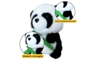 Plush Mascot Cuddly Toy Panda With Bamboo 18cm