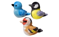 Small Plush Bird Blue Tit Goldfinch 10cm