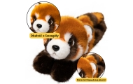 Plush Red Panda Mascot Keychain Ring Carabiner 13cm