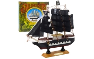 Kolekcinis modelis Dekoratyvinis burlaivis "Piratas" juodas 20x20cm