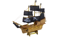 Kolekcinis modelis Dekoratyvinis burlaivis Piratas Juodas 33x29cm