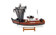 Kolekcinis dekoratyvinio žvejybos laivo modelis Žvejybos tinklas 38x31cm