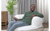 Inflatable Chair White 112 x 112 x 70 cm Bestway 75138