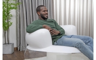 Inflatable Chair White 112 x 112 x 70 cm Bestway 75138