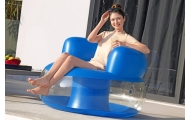 Inflatable Blue Chair112 x 112 x 70 cm Bestway 75138