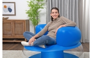 Inflatable Blue Chair112 x 112 x 70 cm Bestway 75138