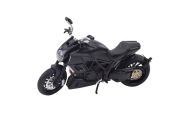 Sports Motorcycle Metal Lights Sounds Gold Elements Black 1:12