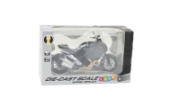 Sports Motorcycle Metal Lights Sounds Gold Elements Black 1:12
