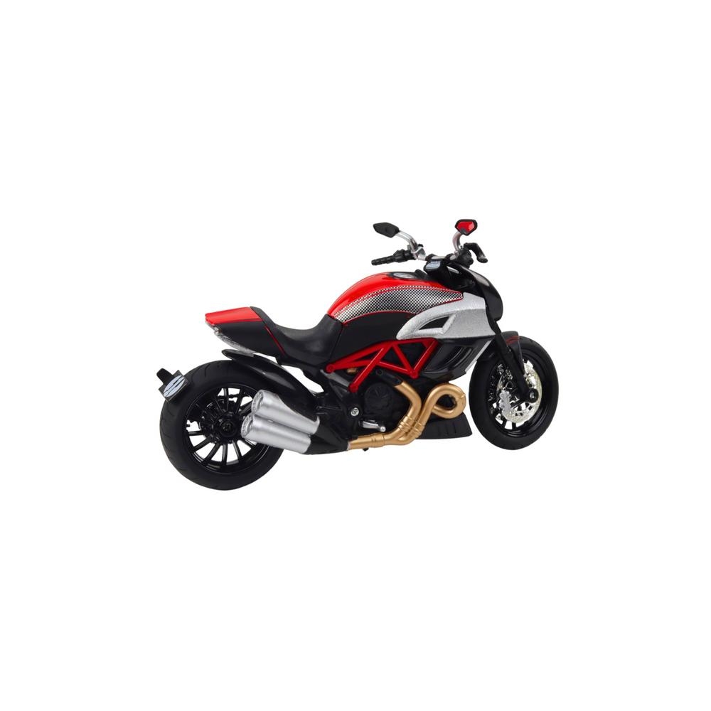Sportinis metalinis motociklas žibintai garsas Auksinė raudona dalys 1:12