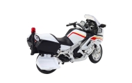 Metalinis motociklas žibintai skamba baltos raudonos geltonos linijos 1:12