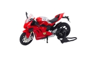 Sports Motorcycle Metal Lights Sounds Red 1:12