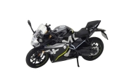 Sports Motorcycle Metal Lights Sounds Black 250 SR 1:12