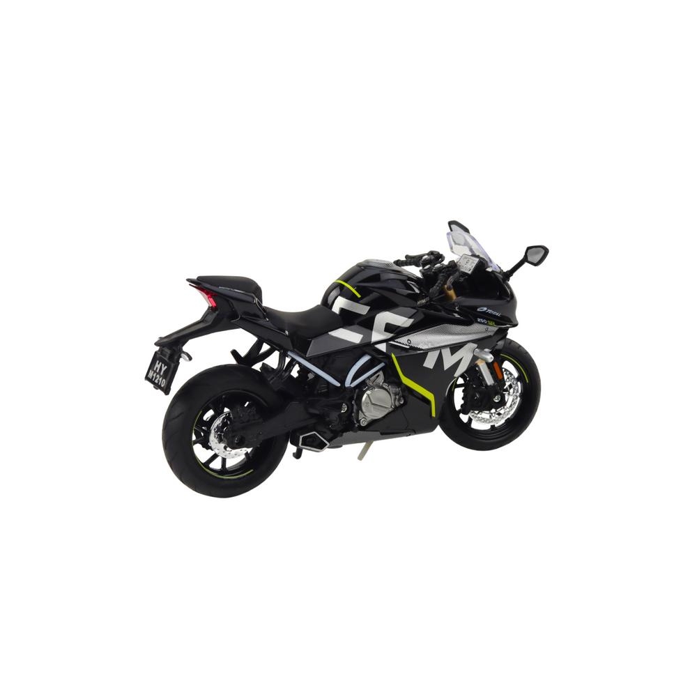 Sportinis metalinis motociklas žibintai Sound Black 250 SR 1:12