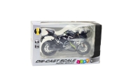 Sportinis metalinis motociklas žibintai Sound Black 250 SR 1:12
