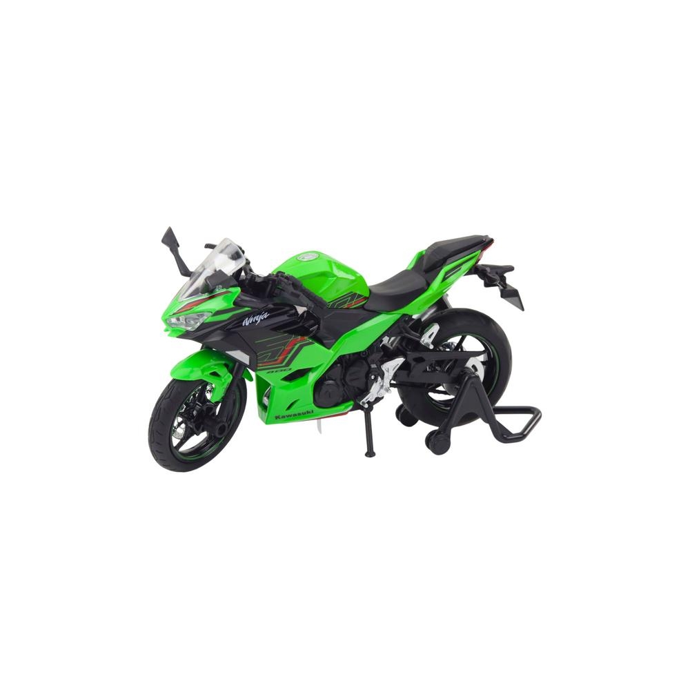 Sportinis metalinis motociklas žibintai Garsas Žalias 1:12