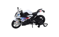 Sports Motorcycle Metal Lights Sounds White S1000 1:12