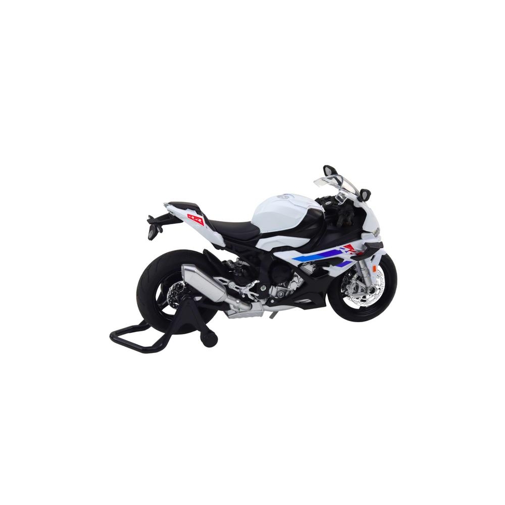 Sportinis metalinis motociklas žibintai Sound White S1000 1:12
