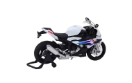 Sports Motorcycle Metal Lights Sounds White S1000 1:12