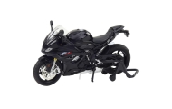 Sports Motorcycle Metal Lights Sounds Black S1000 1:12