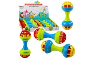 Rattle Teether For Babies Dumbbell Colorful