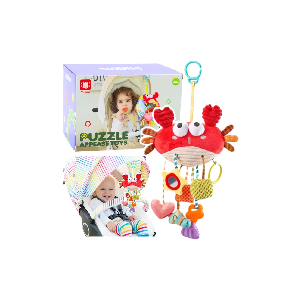 Sensory Toy Crab Bed Hanger 9in1
