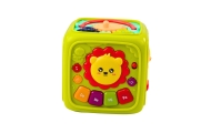 Interactive Educational Cube for Toddlers Lion Green
