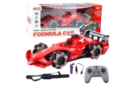 RC automobilis su dūmų efektu 2.4G raudonas