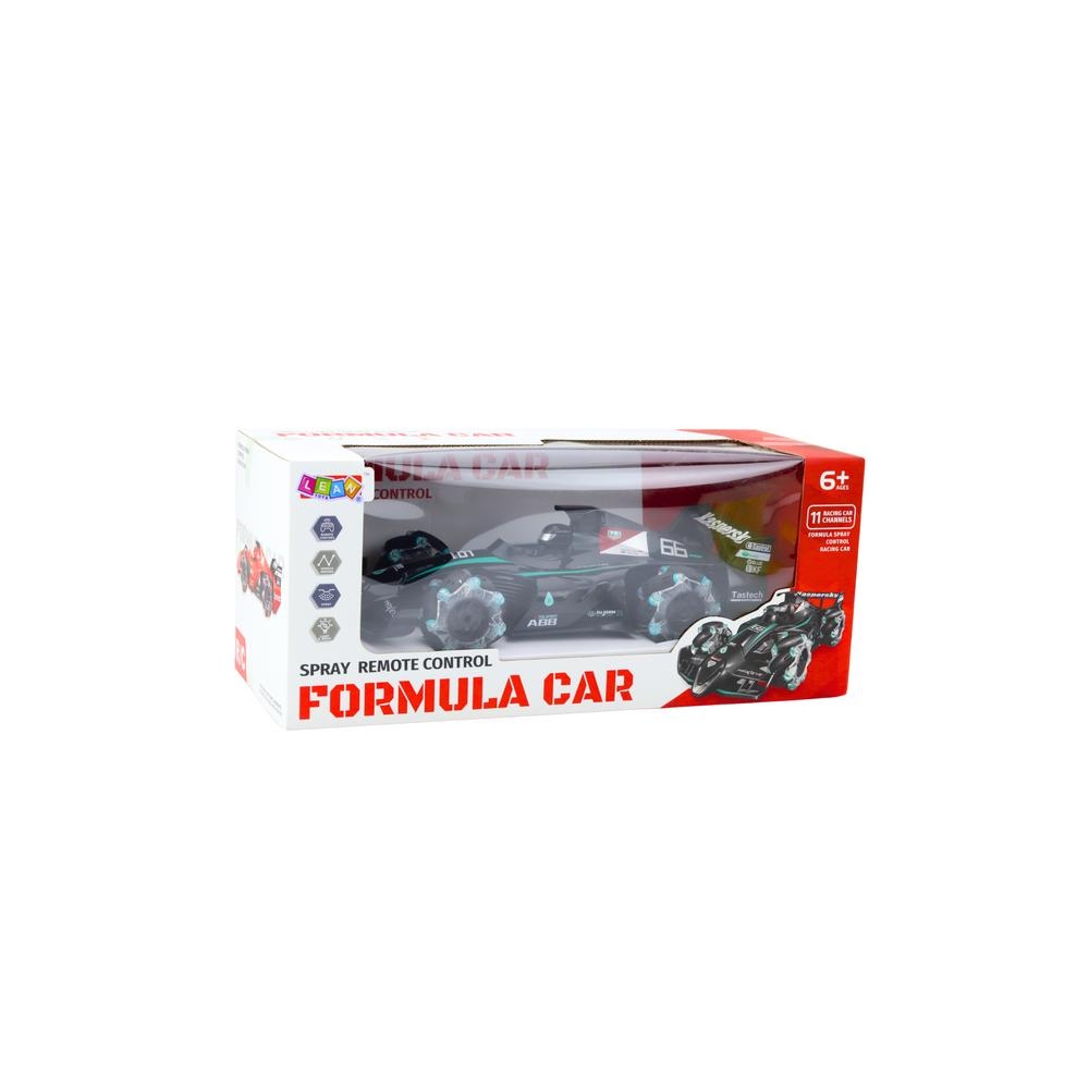RC Car Sports Car Remote Controlled Smoke Effect 2.4G Black