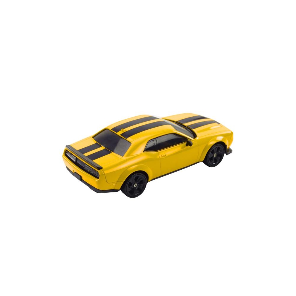 Drifto sportinis automobilis su keičiamais ratais nuotolinio valdymo RC 4WD geltonas sportinis automobilis