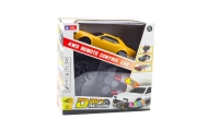 Drifto sportinis automobilis su keičiamais ratais nuotolinio valdymo RC 4WD geltonas sportinis automobilis