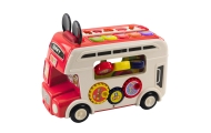 Interactive Educational Bus Sorter Lights Sounds Red