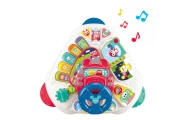 Interactive Educational Table With Steering Wheel Triangular Colored