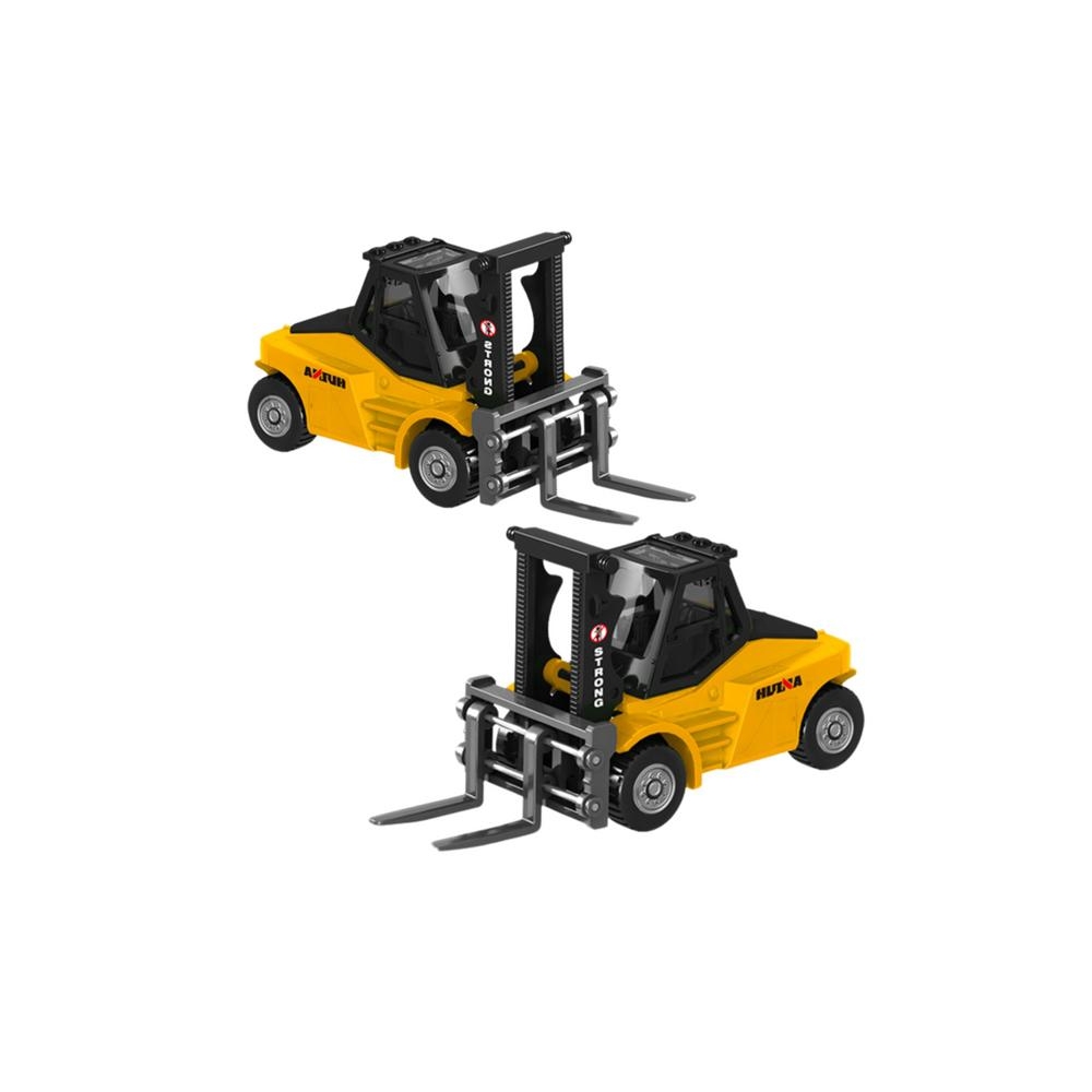 Šakinis krautuvas Metalinis kolekcinis modelis Huina Geltonas 1:80
