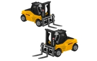 Forklift Metal Collectible Model Huina Yellow 1:80