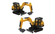 Kolekcinis "Huina Yellow" 1:80 metalinio ekskavatoriaus modelis