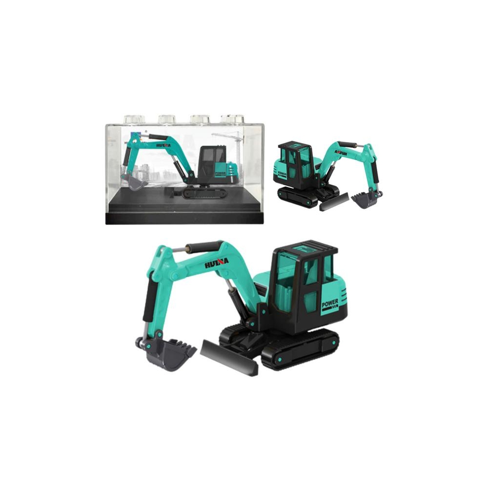 Vikšrinis ekskavatorius Metalinis kolekcinis modelis Huina Green 1:80-Žaislai, Auto ir transporto žaislai, Traktoriai-e-vaikas