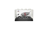 Betono maišyklė Metalo surinkėjo modelis Huina White 1:80