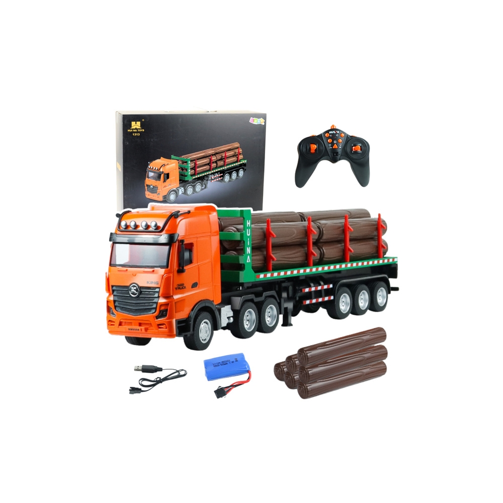 Ciężarówka Transporter Drewna Zdalnie Sterowany RC Huina 1:18