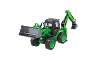 Remote Control Backhoe Loader RC Lights Sound Green Huina 1:14