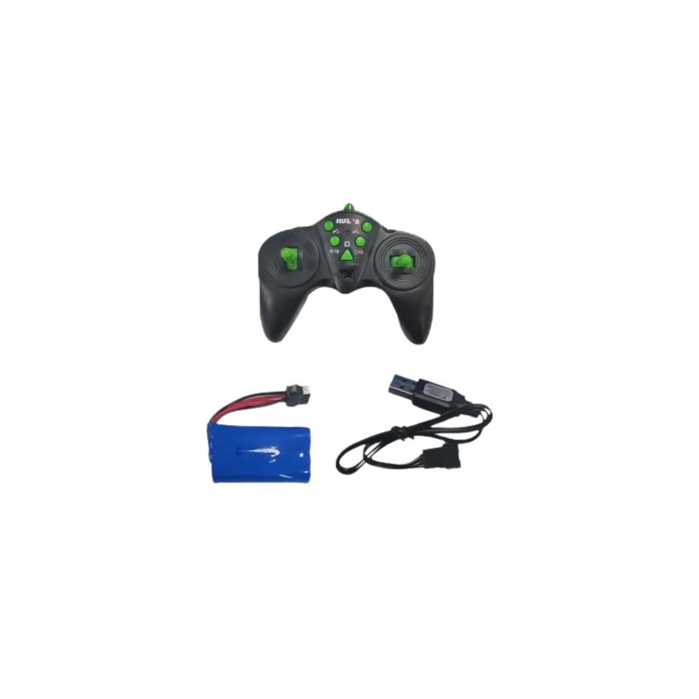 Remote Control Backhoe Loader RC Lights Sound Green Huina 1:14