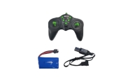 Remote Control Backhoe Loader RC Lights Sound Green Huina 1:14
