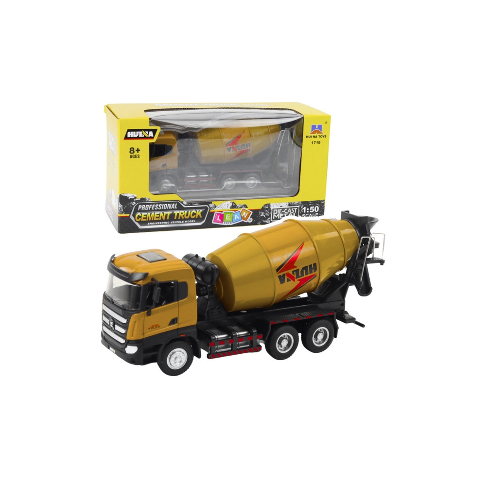 Betono maišyklė Statybinė transporto priemonė Metalinė Huina Khaki 1:50