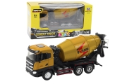 Concrete Mixer Construction Vehicle Metal Huina Khaki 1:50