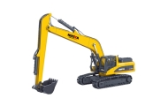 Huina Metal Crawler Excavator Movable Arm Yellow 1:50